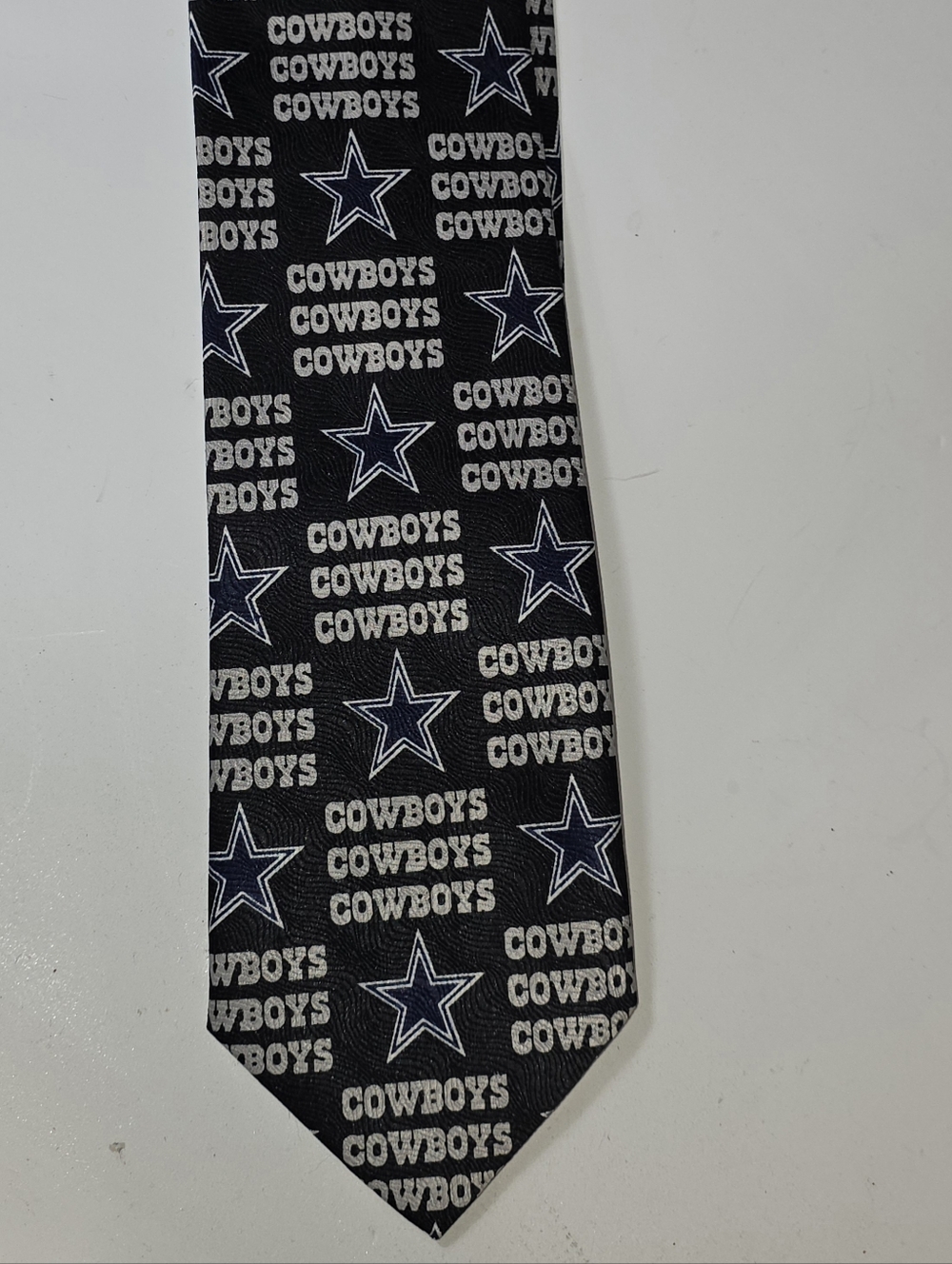 Dallas Cowboys Ralph Marlin Tie NFL Licensed Logo Pattern Navy Mens 58"